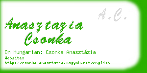 anasztazia csonka business card